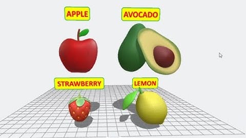 TUTORIAL MEMBUAT MEDIA 3D/AR FRUITS VOCABOLARY #1 : INSERT OBJECT