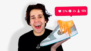 Custom Sneakers for David Dobrik ft. ZHC 👟🎨 (TikTok Challenge)