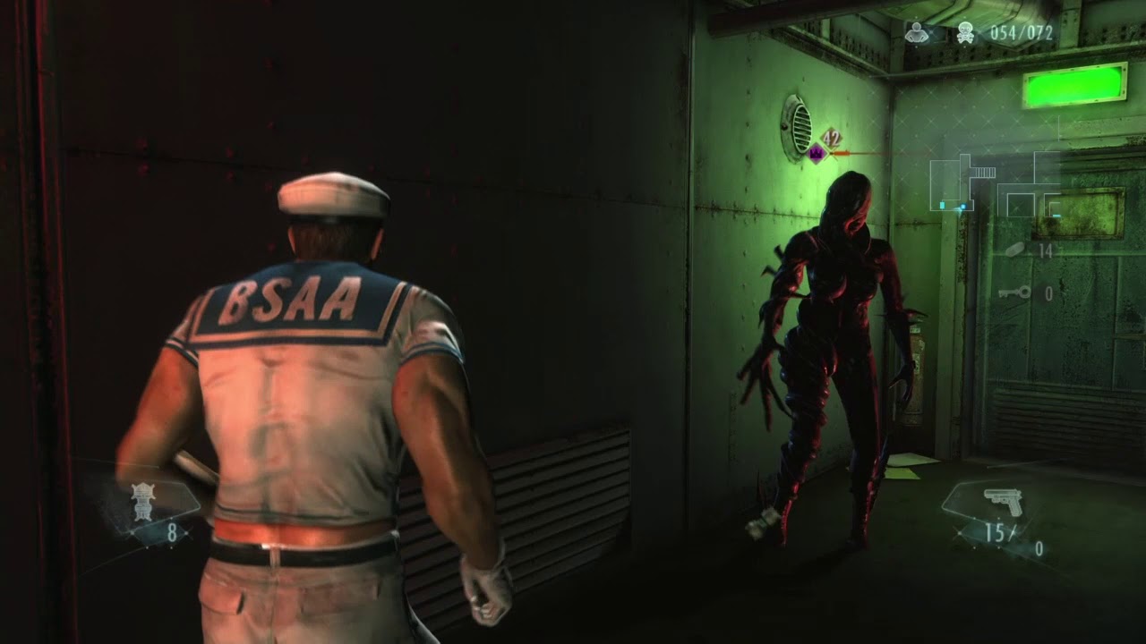 Crew Quarters Area 3 Stage 8 (Abyss) Raid Solo Trinity - Resident Evil Revelations (PS4)