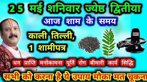 25 मई शनिवार के दिन सरसो के तेल से शिवलिंग काली तिल 1 शमी पत्र मनोकामना पूर्ति