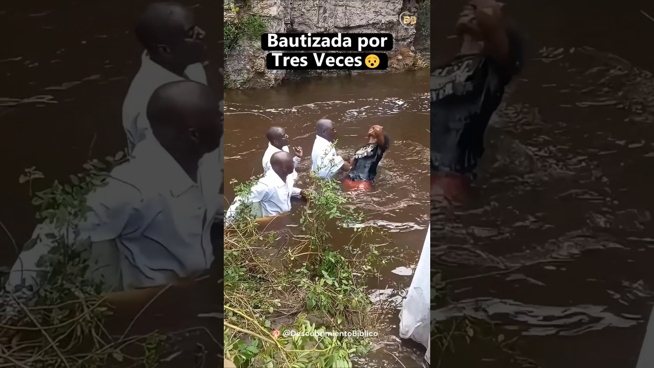 Un bautismo fuera de lo común: la sumergen tres veces seguidas en el agua