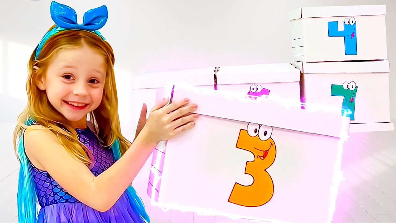 Настя учится считать до 10! Сборник историй для детей - YouTube