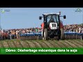 Dmonstration de machines  dsherbage mcanique dans le soja