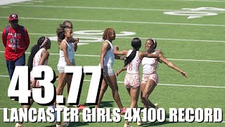 Lancaster Girls Blaze 43.77 in 4x100 Relay | Donnie Conner Relays 2026 | High School Track & Field 