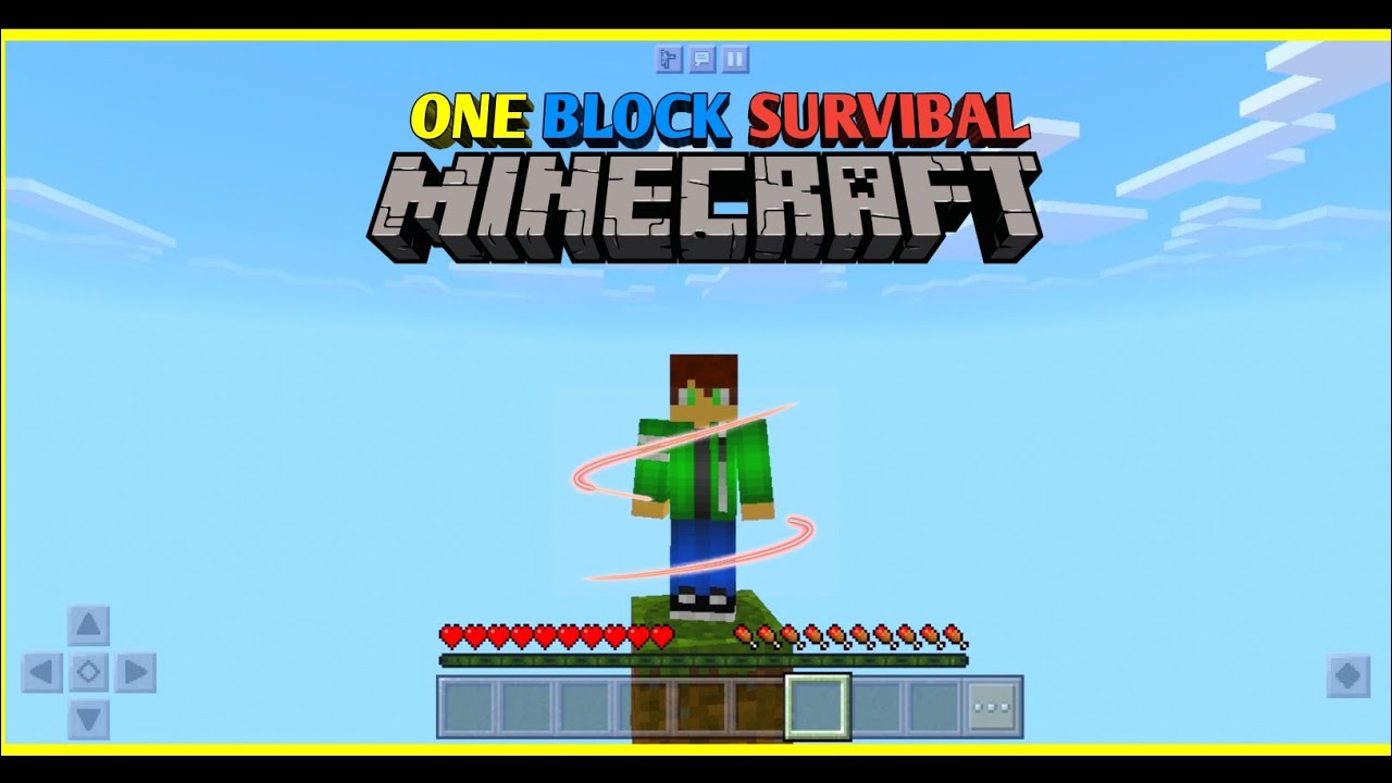 how to download Minecraft one block survival in Minecraft pocket ...