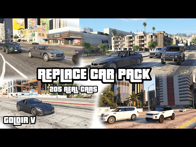GTA V: COMO INSTALAR 200 CARROS DA VIDA REAL NO SEU JOGO! GTA 5 Replace  Carpack 