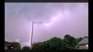 Really nice lightning and thunder footage from May 17 2026 thunderstorm