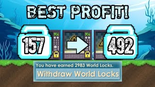 BEST PROFIT in Growtopia! How to GET RICH FAST in 2026! (EASY DLS) screenshot 4