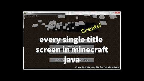 minecraft title screen evolution