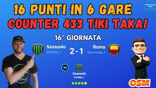 GUIDA OSM Carriera Allenatore: 16 PUNTI IN 6 GARE, Come VINCERE contro il 433 TIKI TAKA