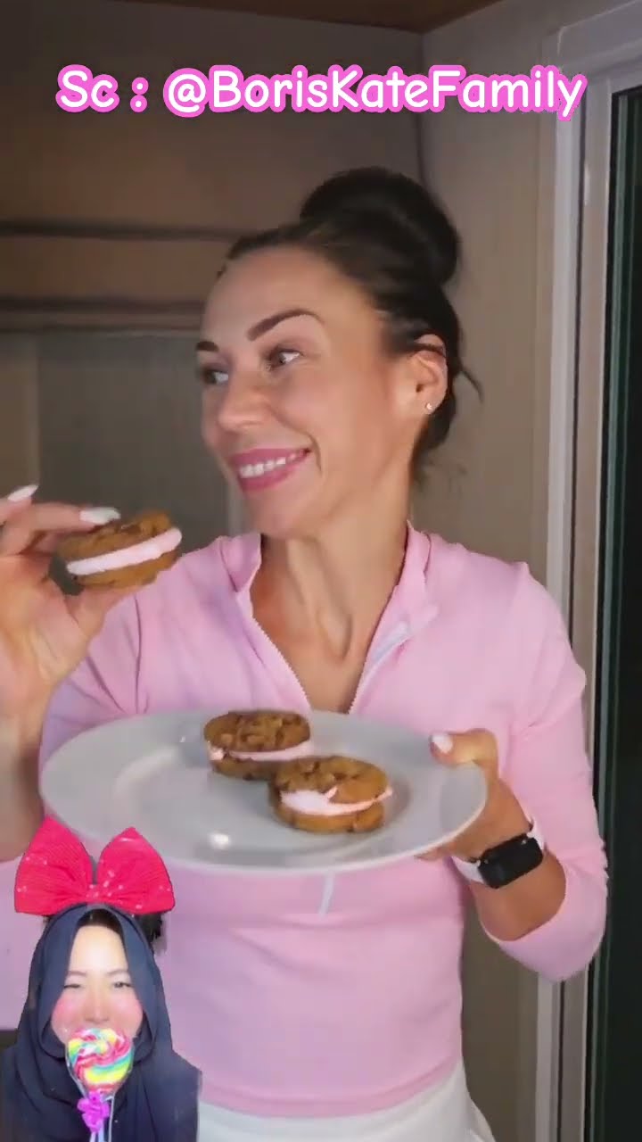 MAMA MEMBUAT KUKIS DARI KUE MARSMELLOW DAN COKLAT PAPA ⁉️ enak banget ?@BorisKateFamily #shorts