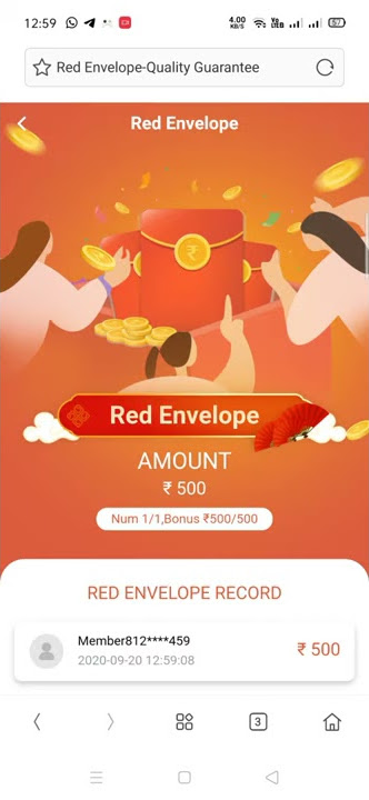 How to recivie red envelope in skymm