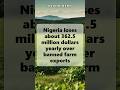 Nigeria loses about 362.5 million dollars yearly over banned farm exports