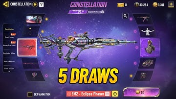 Trying 5 Spins on Mythic EM2 Draw CODM - Constellation