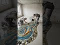 Luxury Glass River Floor with Real Koi Fish 🐟 | Resin Epoxy Transformation #home #4kvideo #diy 