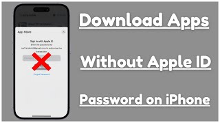 How to Install Apps in iPhone Without Apple ID Password / Download Apps Without Apple ID Password