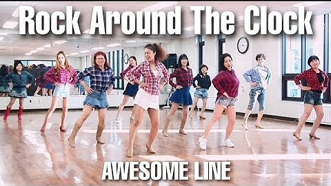 Rock Around The Clock Line Dance Demo(Beginner)#2020어썸파티
