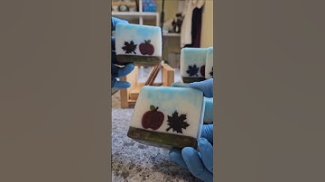 Autumn Apple Goat Milk Handmade Soap #handcrafted #soapmaking #handmade #art #artisan #soap #craft
