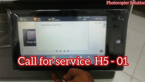 Call for service H5-01 Sharp MX-355