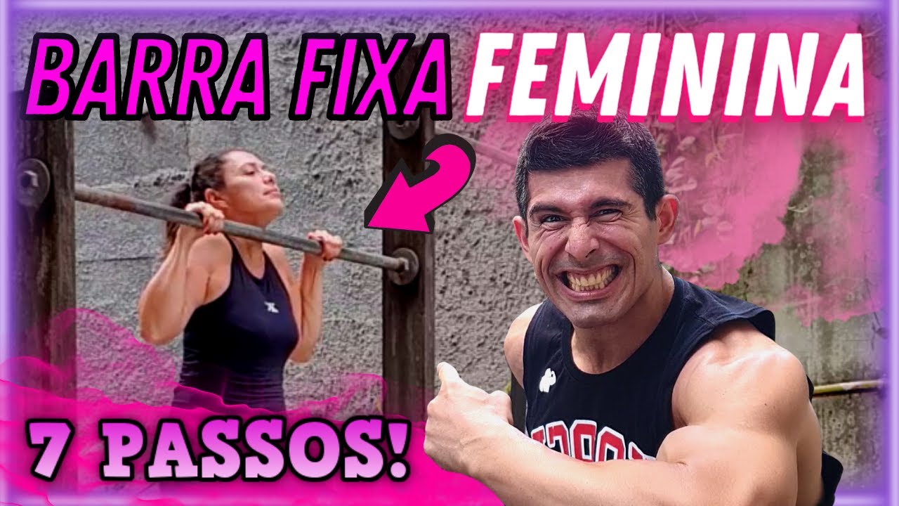 Seja APROVADA no TAF | ISOMETRIA NA BARRA FIXA EM 7 PASSOS! ♀️