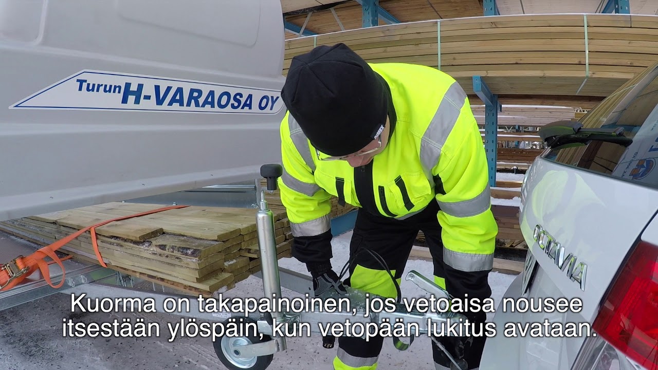 Kuorman sijoittaminen peräkärryssä