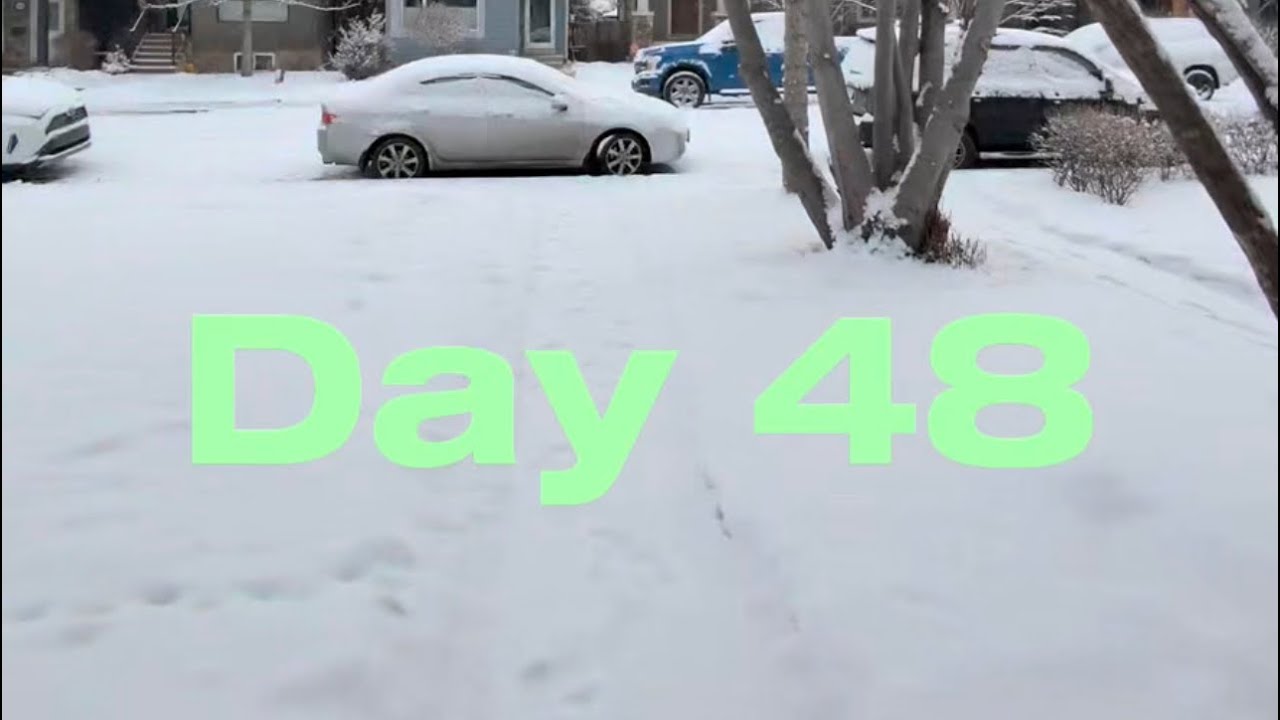 Day 48/100 ❄️🇨🇦POV: You chose Canada… and Canada chose snow. 🌨️.Snow doesn’t stop life here .