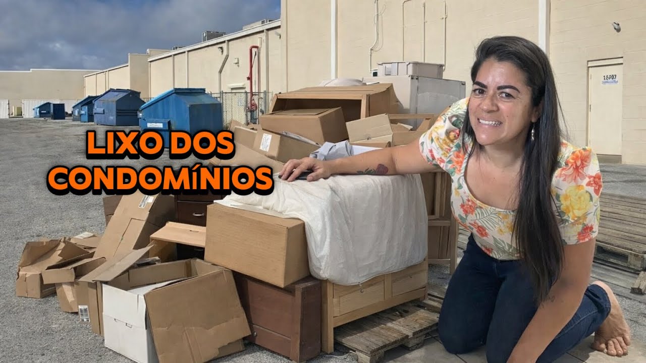 LIXO DOS CONDOMÍNIOS, DA PRA MONTAR UMA CASA COM TANTA COISA.