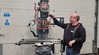 Fully rebuilt Bridgeport milling machine with 42 inch table.