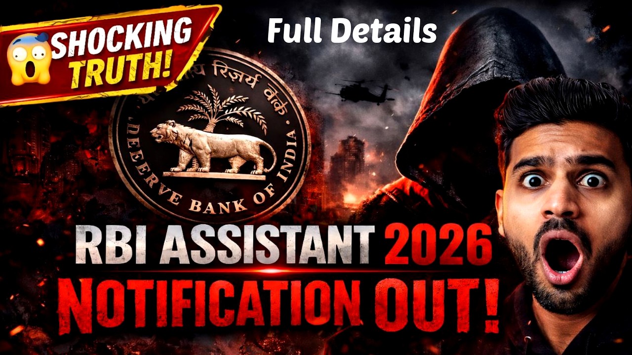 📢 RBI ASSISTANT 2026 FULL NOTIFICATION OUT - DARK SIDE 😱