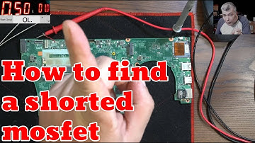How to find a shorted mosfet - safe & fast, no thermal camera or multimeter