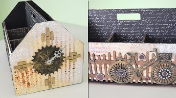 SaCrafters DT Project-Altered Masculine Tool Box (Start-to-Finish)