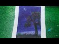 beautiful purple night painting for beginners| acrylic purple 💜 painting  | subscribe for more