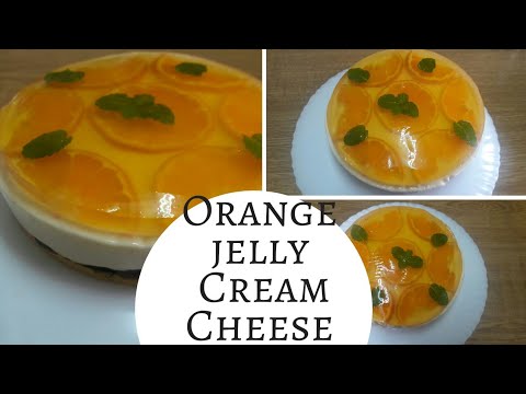 Orange cream CheeSe Cake Recipe-No Bake Orange Cake-orange cake* Kitchen With Fatima *