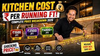 Modular Kitchen Cost Per Running Foot 2026 💰 | Complete Price Breakdown