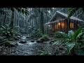 Cozy Attic Room in Rain 🌧️ Relaxing Rain and Thunderstorm Sounds for Sleeping & Deep Sleep
