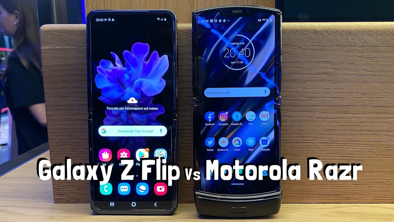 Galaxy Z Flip vs Motorola Razr YouTube