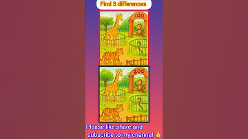 #272🤔💥 Find 3 differences #shorts #viral #findthedifference #puzzle #braingame @aaochalein6256