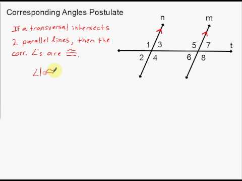 Corresponding Angles Postulate And Alternate Interior Angles Theorem