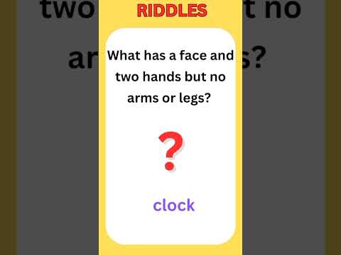Riddle in English