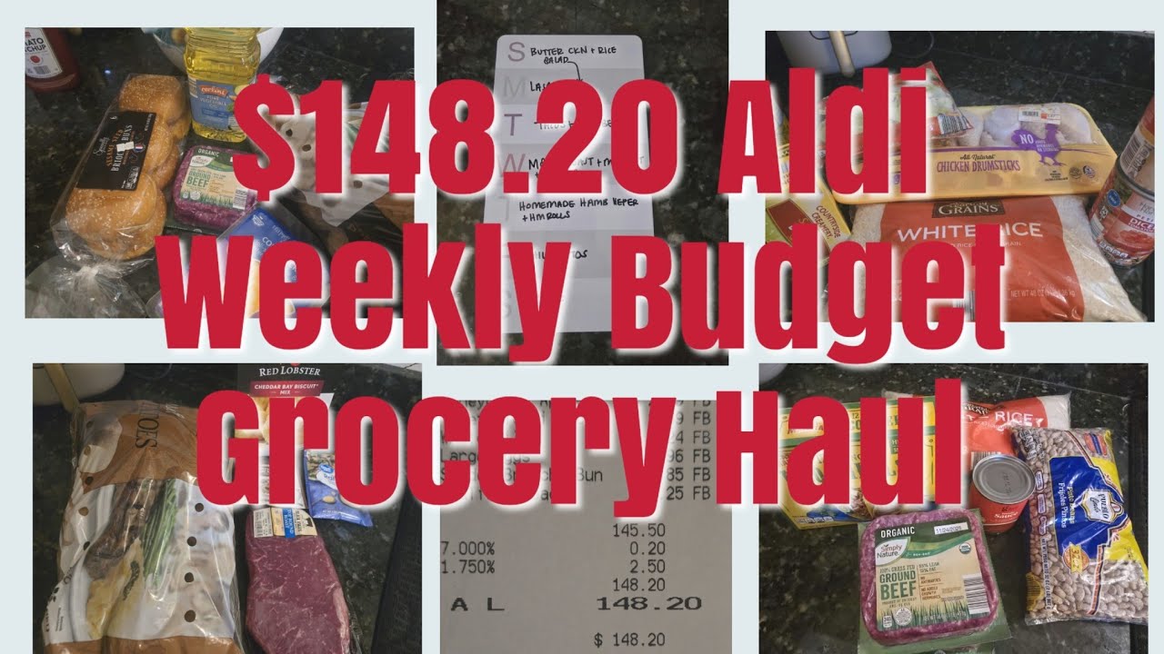 *НОВЫЙ* ЕЖЕНЕДЕЛЬНЫЙ БЮДЖЕТНЫЙ ПЛАН ПИТАНИя ALDI / 148,20 $ ЗАВТРАК, ОБЕД И УЖИН ДЛЯ СЕМЬИ ИЗ 5 Ч...