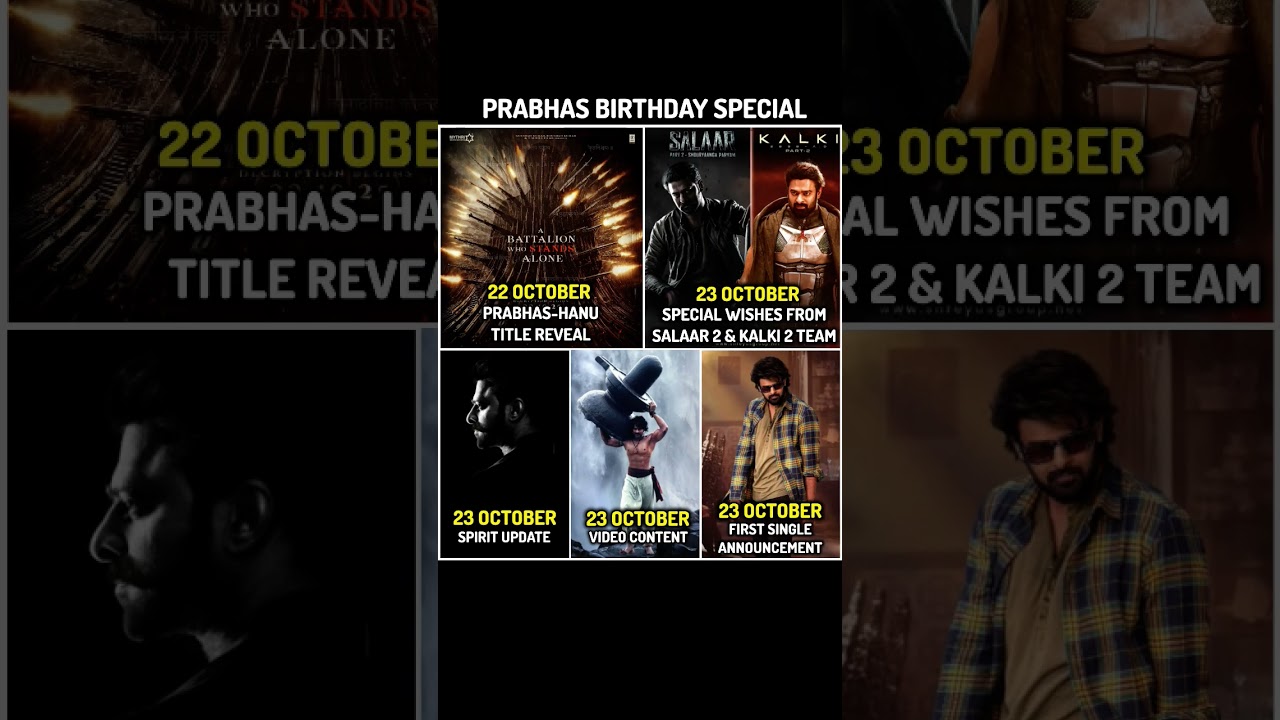 Prabhas Birthday Special ll 