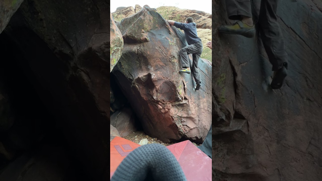 Black is Black, V6. Red Rocks, Juniper Canyon