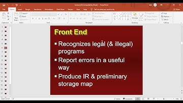 Compiler Construction | Lecture 2 | Two-Pass-Compiler