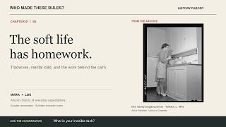 Why Is the Soft Life So Much Work? | Tradwives & Mental Load screenshot 4