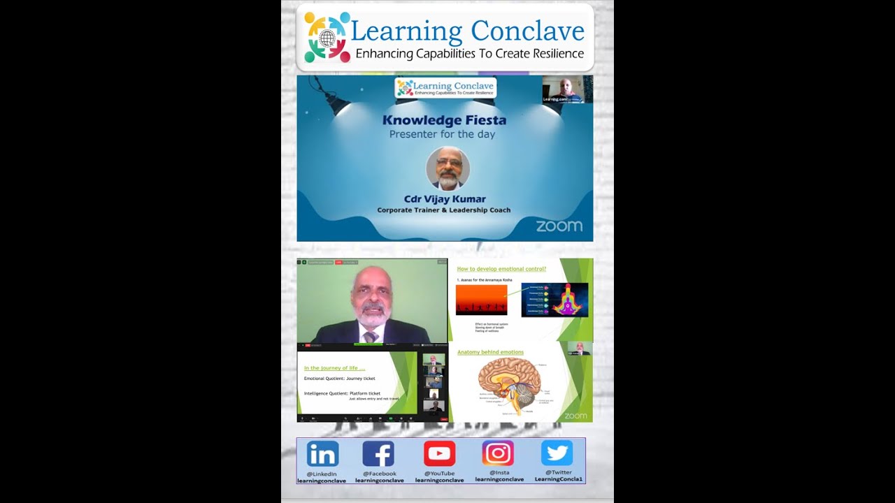 Yoga for Emotional Intelligence || Cdr K Vijay Kumar || Corporate Trainer & Leadership coach