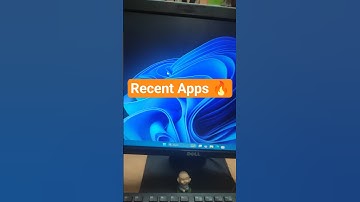 Recent Apps🔥|  Day-0158 | Windows Tips #window #techreels #reel #short #windows11tips