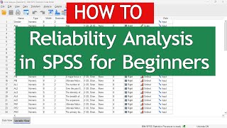 Reliability Analysis in SPSS for Beginners - Step-by-Step Tutorial | SPSS for beginners Tutorial 3