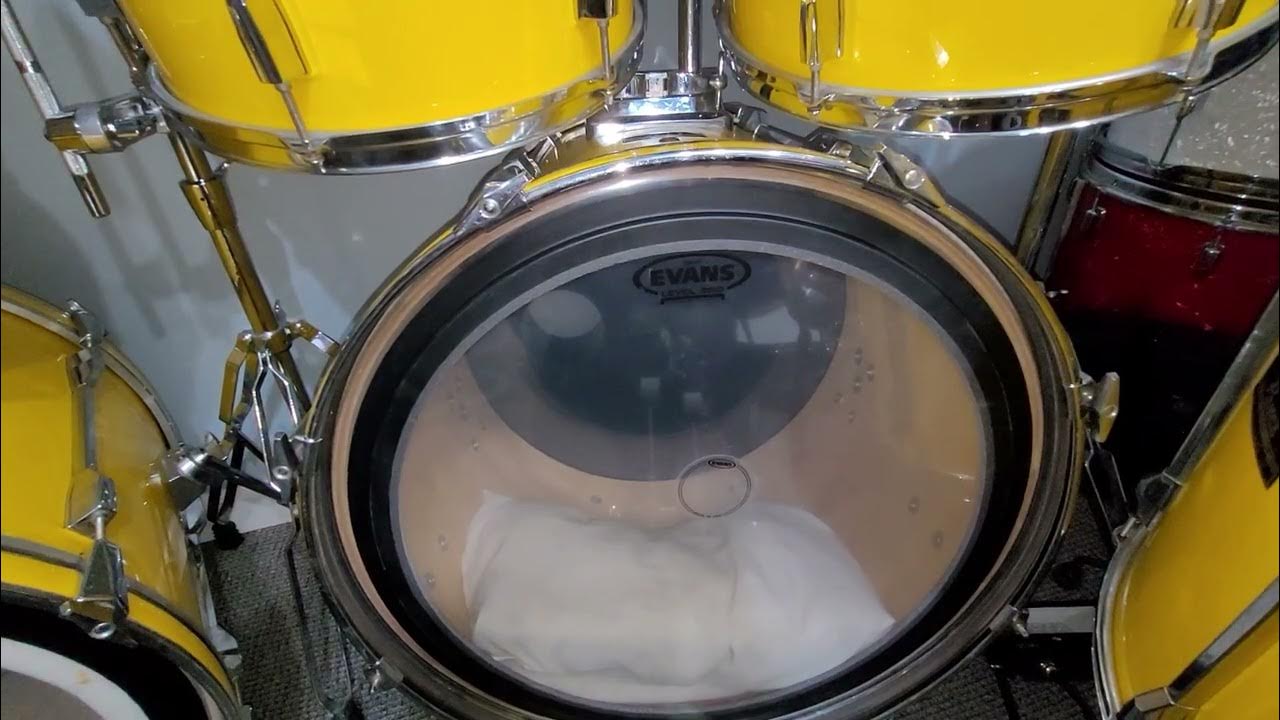 DRUM DIY Quick and Easy Way to Change Bass / Kick Drum Head YouTube