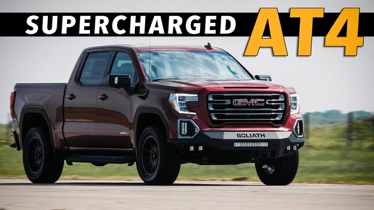 SUPERCHARGED Sierra AT4 Test Drive! // GOLIATH by HENNESSEY - YouTube