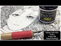 Inking Curly Hair with a G Pen Nib [Speed Drawing]